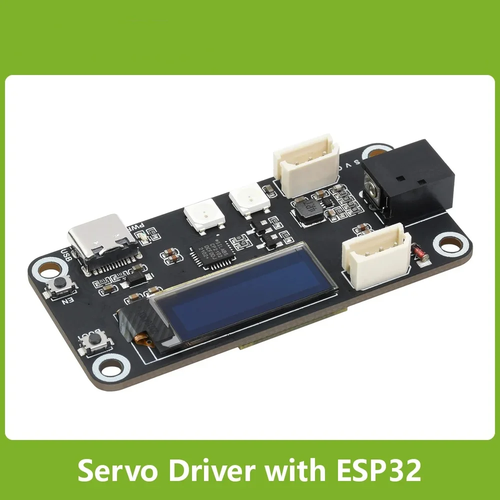 Waveshare ESP32 Servo Driver Expansion Board, Built-In WiFi and Bluetooth, Dedicated Driver Board Designed For Serial Bus Servos