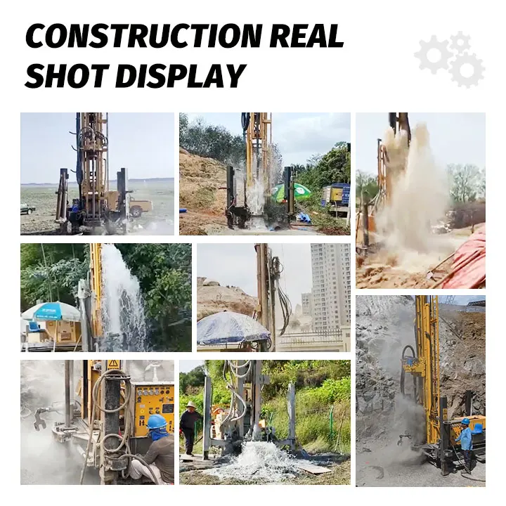 지질 탐사 시추 장비 크롤러 유압 시스템 (DTH 해머 포함, 시추 깊이 200m-800m)