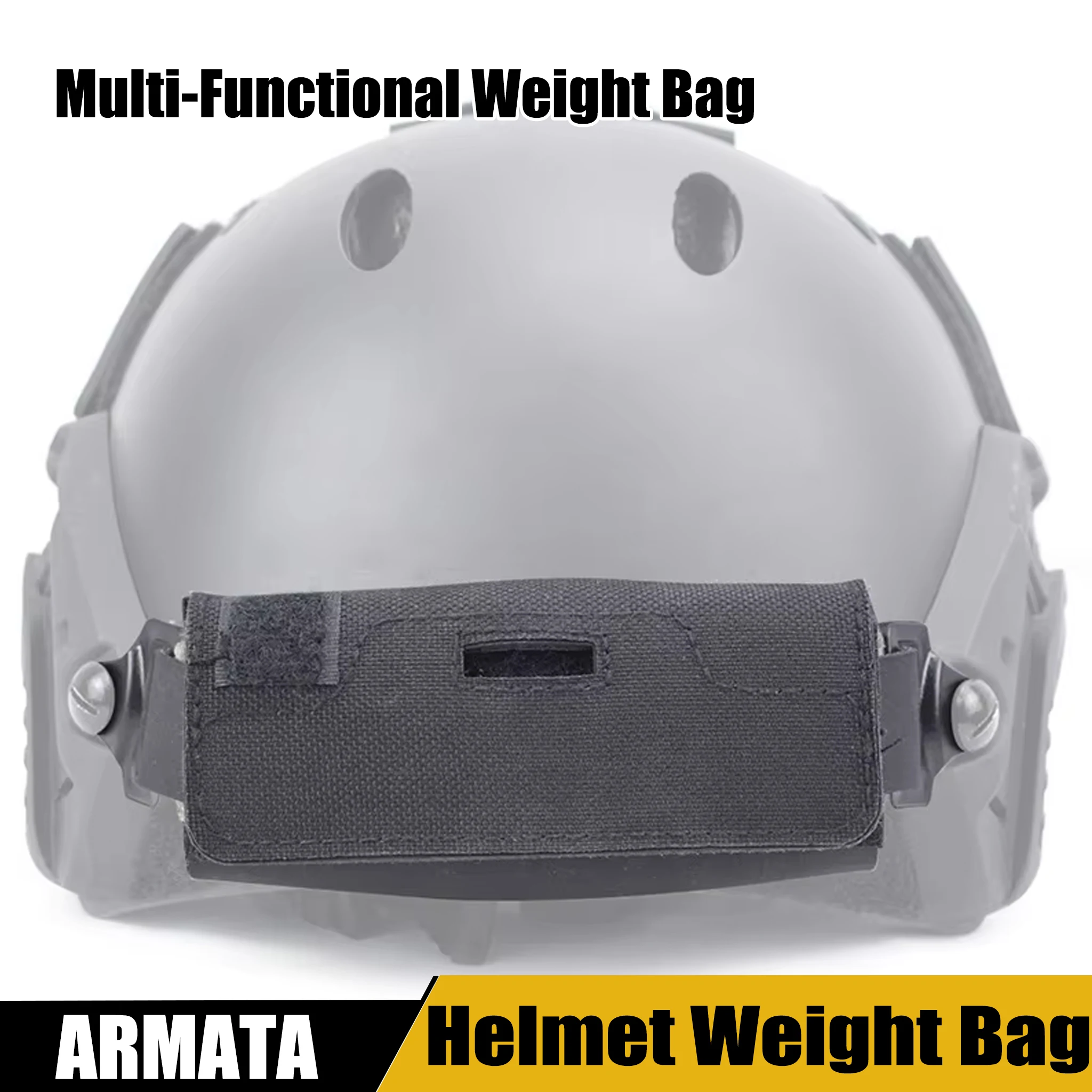 

Тактическая сумка-аксессуар для шлема, многофункциональная сумка для утяжеления, сумка для хранения аккумуляторов для велосипедного шлема, для занятий спортом на открытом воздухе