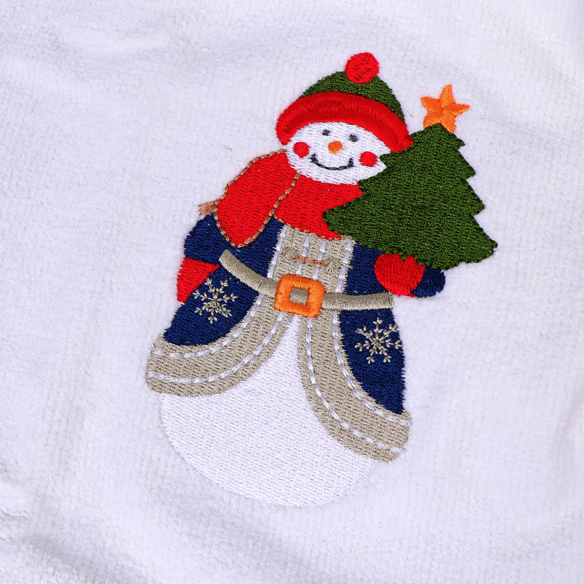 

Christmas Snowman Embroidered Face Towel Premium Cotton Facial Towels Creative Home Gift For Holiday Decor 2023
