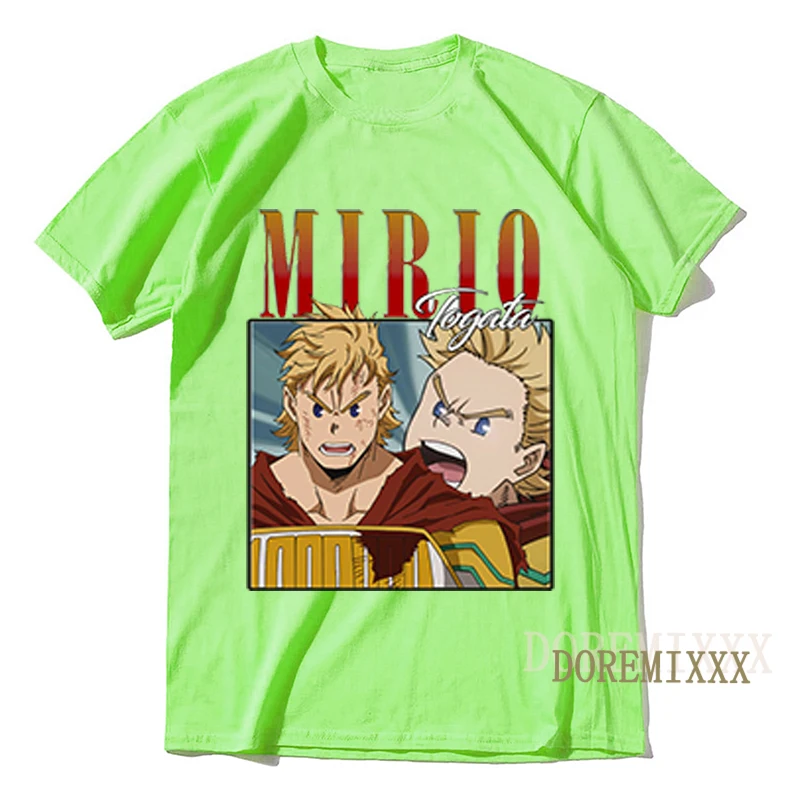 2022 Harajuku TShirt Anime My Boku No Hero Academia Tshirts Men MIRIO TOGATA O-neck Women T-shirt Casual Funny Tops Graphic Tees image 6