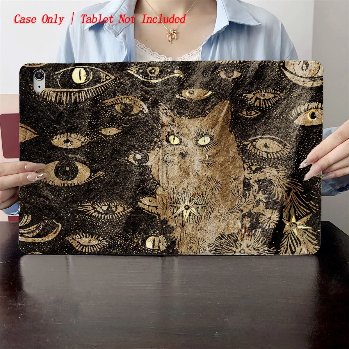 

Edgy Spooky Creatures + Eerie Many Eyes Print iPad Cover For Apple iPad 10.2 10.9 Inch Air 3 Pro 11 Mini 6 Shockproof Case