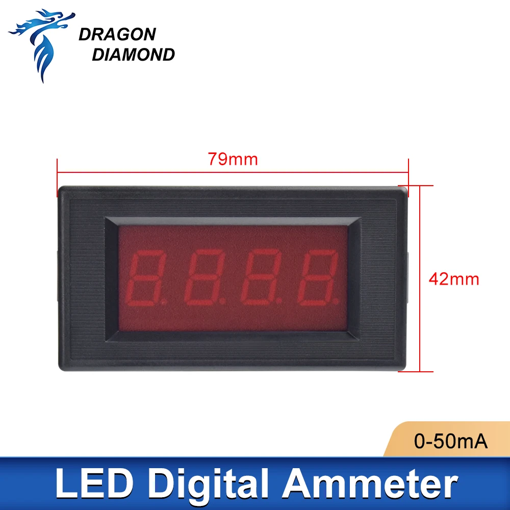 Digitale rode LED digitale paneelmeter DC-voltmeter spanningsmeter digitale ampèremeter voltmeter analoge ampère LED-spanningsmeter