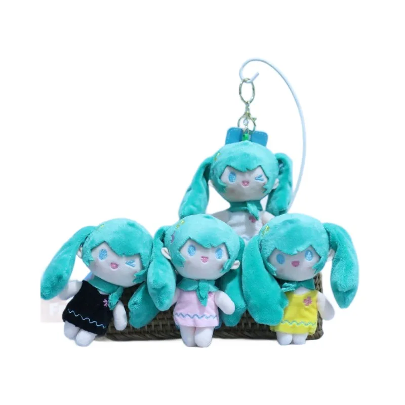 Animation Film Hatsune Miku Around The Second Plush Toy Cartoon Doll Pendant Doll Keychain Children's Toys.