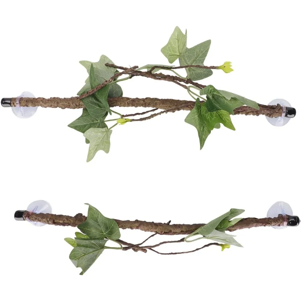 Reptile Corner Branch Plastic Strong  Imitation Bendable Jungle Climbing Vine Suction  Flexible Terrarium Plant Decoration