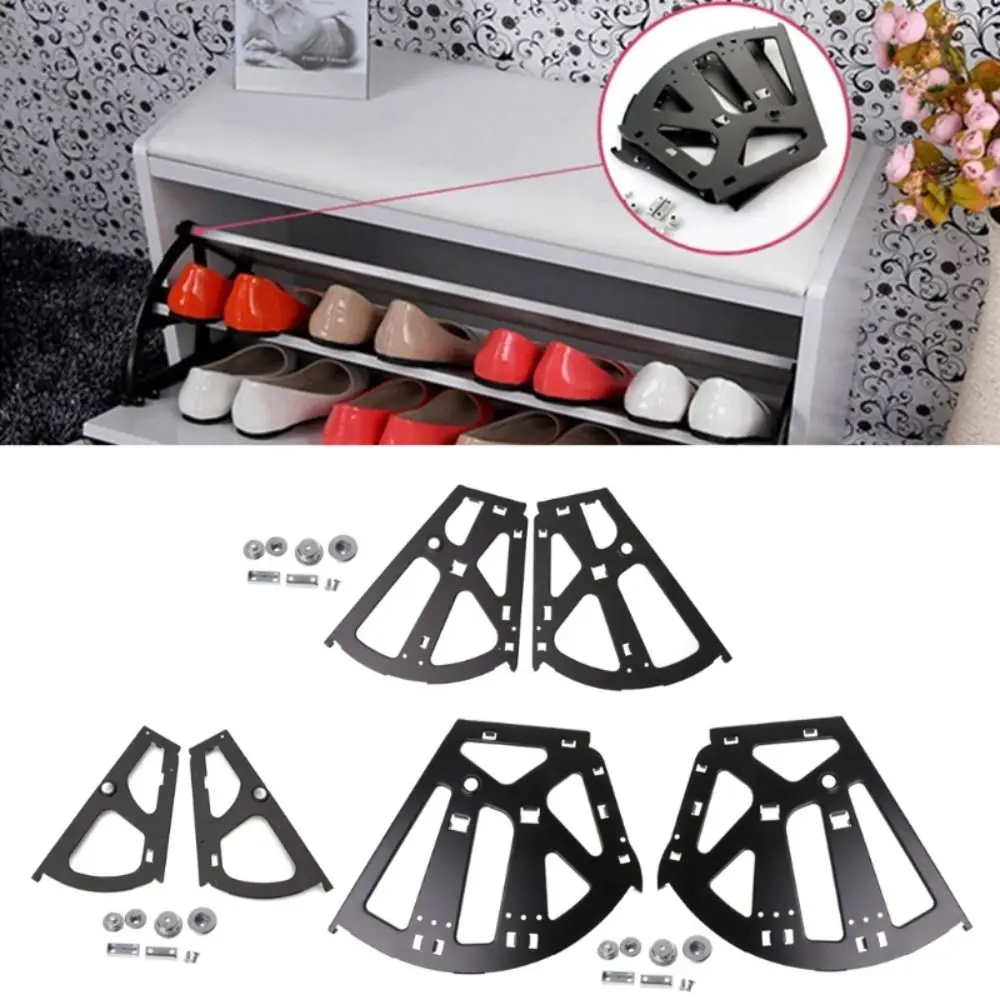 Stainless steel Shoe Cabinet Hinges Thickened Turning Rack Shoes Rack Fittings Hinge Fittings Movable Flip Plate Frame