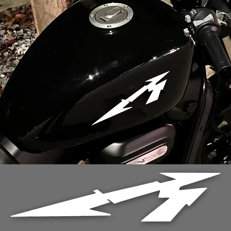 

1 шт., наклейки на мотоцикл с молнией, украшения, водонепроницаемые для боковой панели мотоцикла, топливный бак, электрический скутер, виниловые наклейки