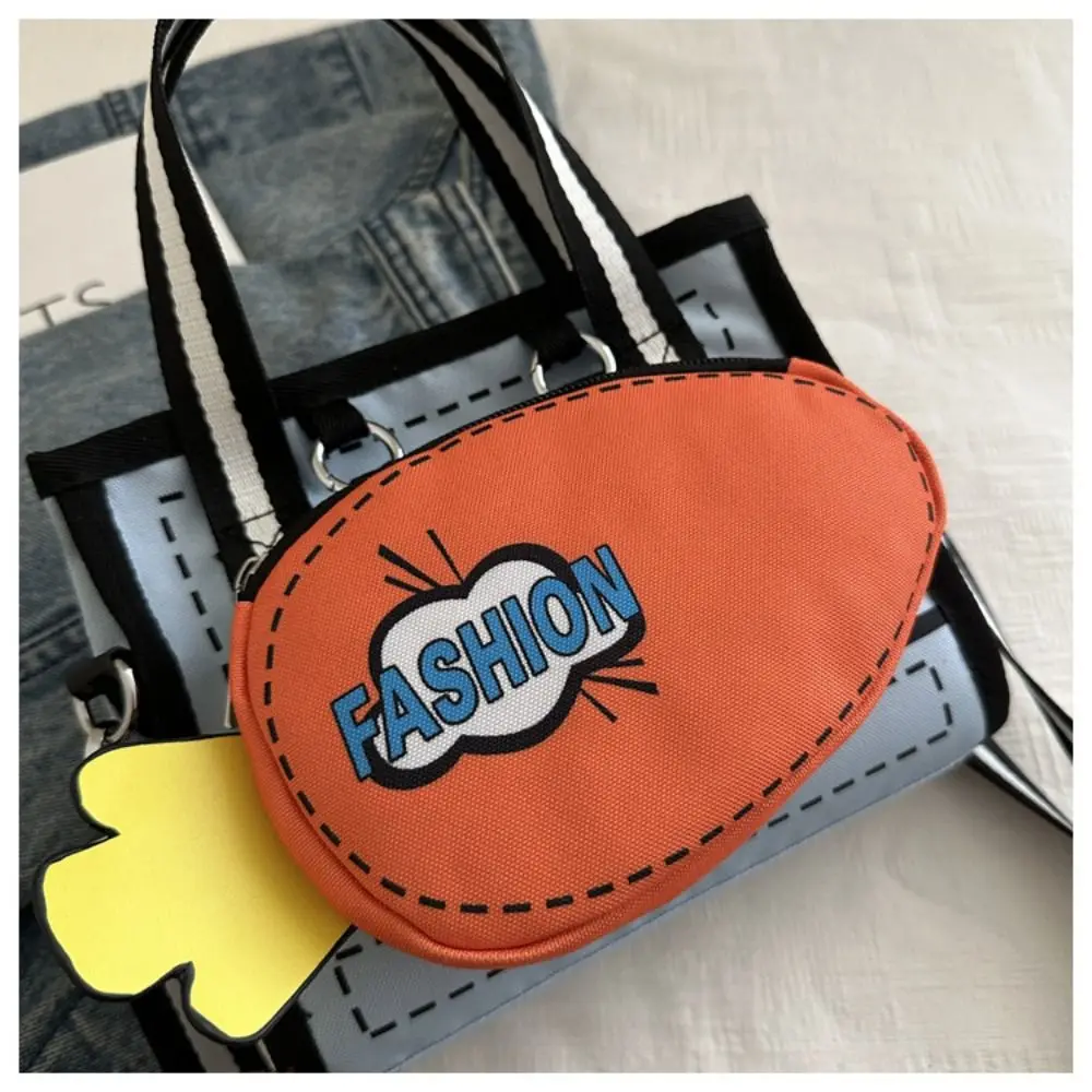 

Personality Canvas 2D Anime Tote Bag Detachable Zipper Cartoon Crossbody Bag Handbag All-match Comic Shoulder Bag Travel