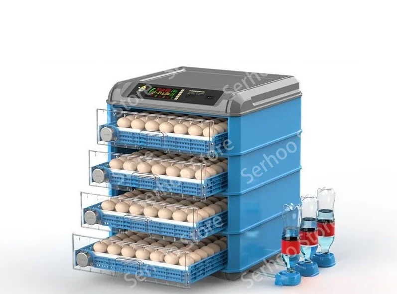 128/256 Dual Voltage Large Capacity Incubator Fully Automatic Power Incubator Chicken Drum Automatic Duck Pigeon Quail Incubator