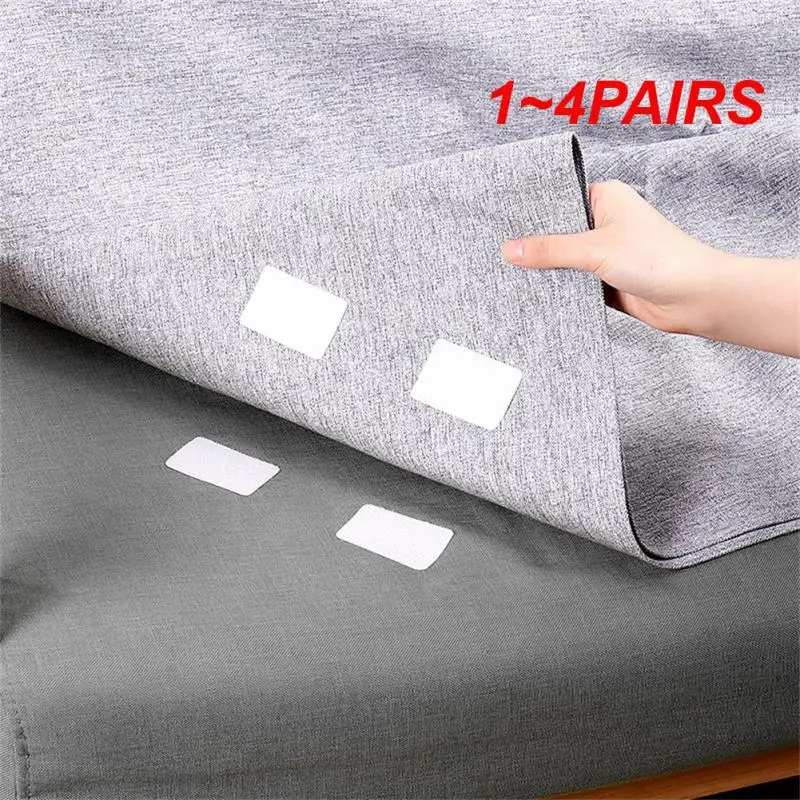 1~4PAIRS Fastener Dots Stickers Anti Slip Temperature Anti Slip Mat Pads Houseware Self Adhesive Hook