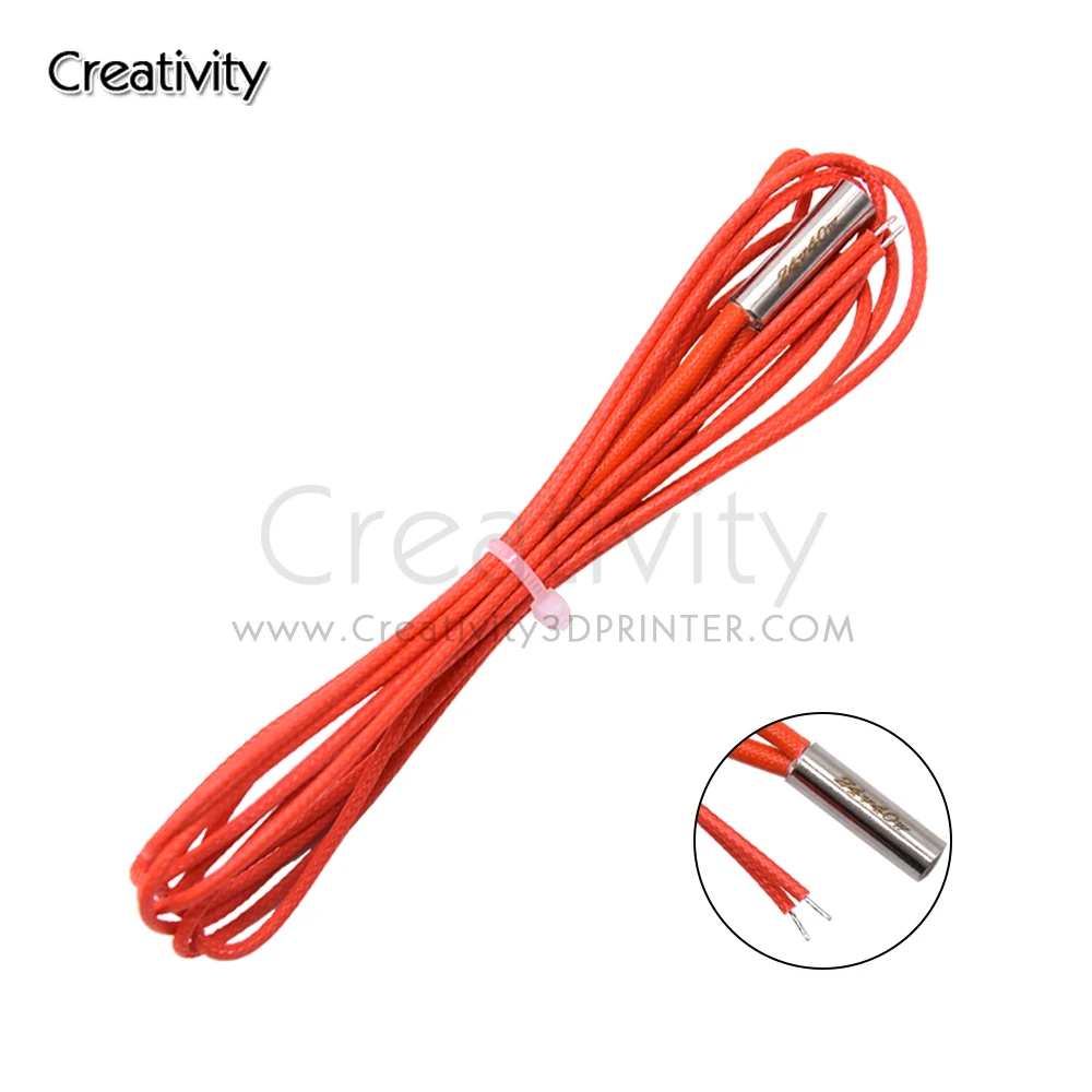 3d printer parts Ender3 100K Thermistor12V/24V Cartridge Heater suitable for Cr10 CR10s Ender3V2 Ender3 Hotend Parts