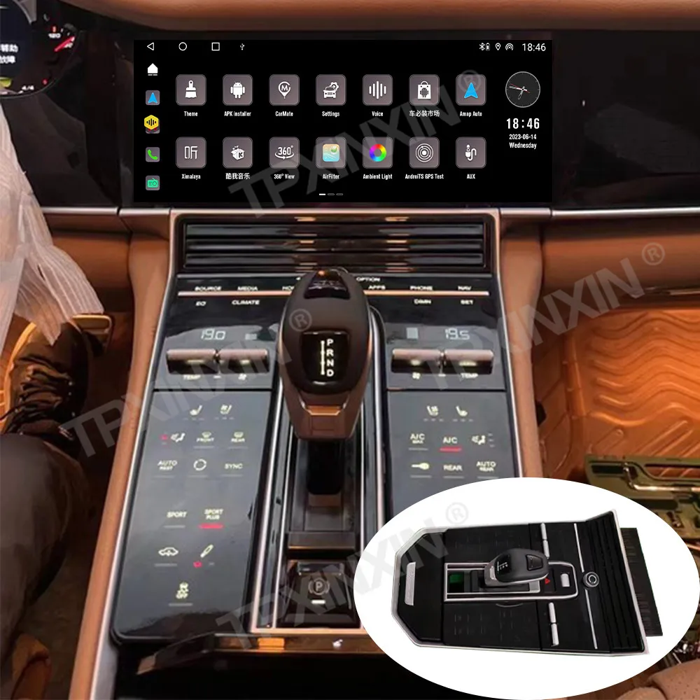 2-piece Set Car Radio For Porsche Panamera 2010-2016 Car Multimedia Video Player Stereo Auto GPS Carplay Unit AC Panel Saddle