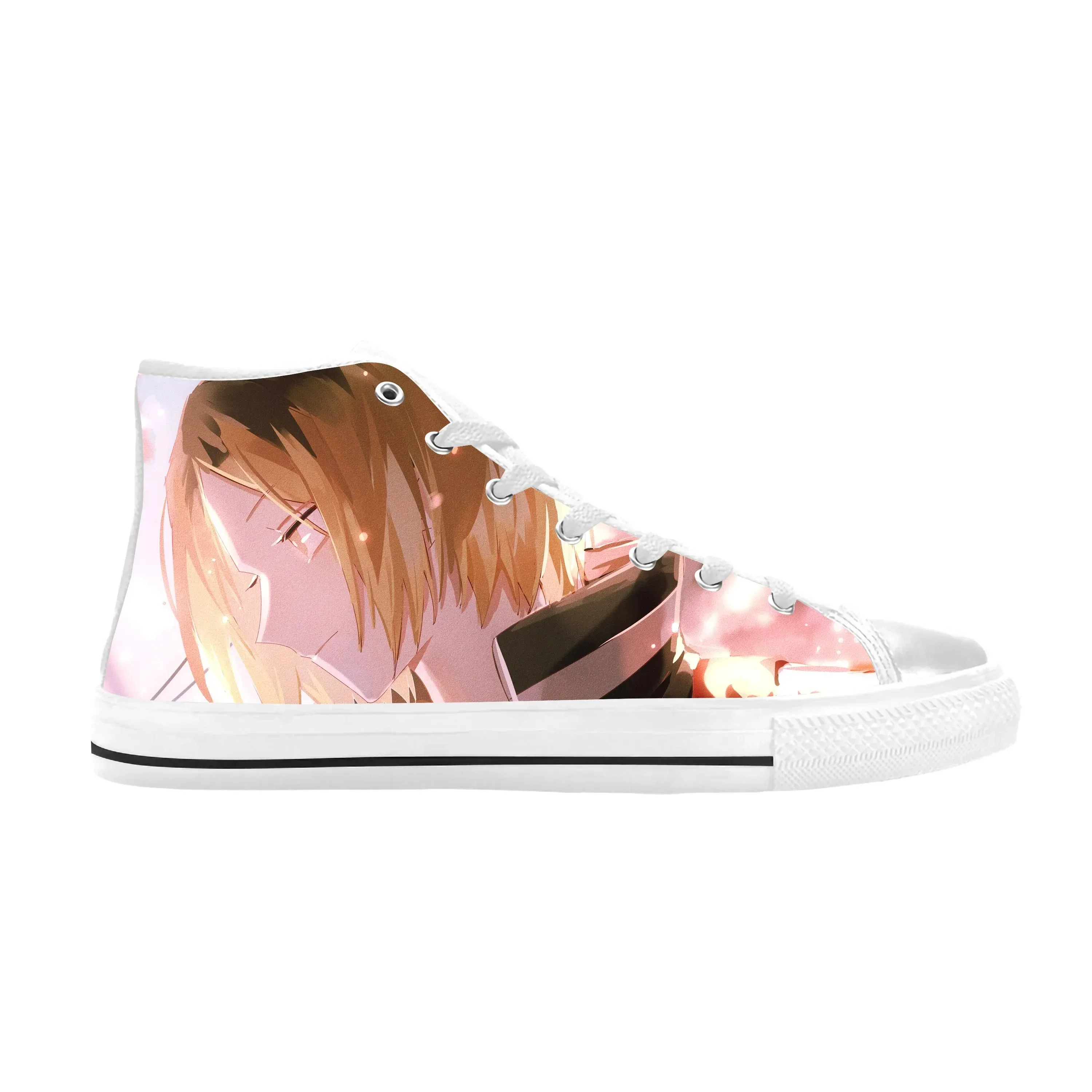 Zapatillas de deporte japonesas de Anime Manga, dibujos animados Haikyuu Kozume Kenma, zapatos de tela informales, de alta calidad, cómodas y transpirables, con estampado 3D, para hombres y mujeres