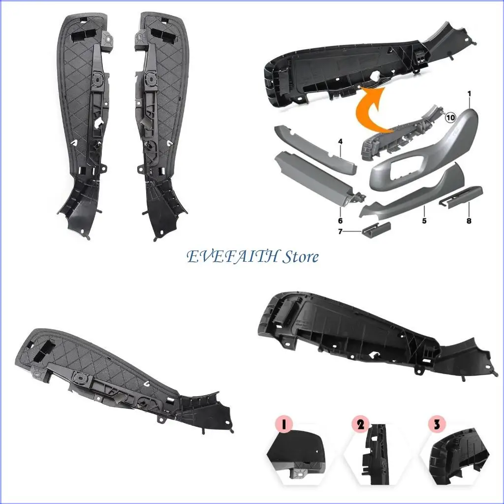 124B Ergonomic Seating Bracket 52107317459 for F01 F02 F07 F10 F15 F16 Side Support