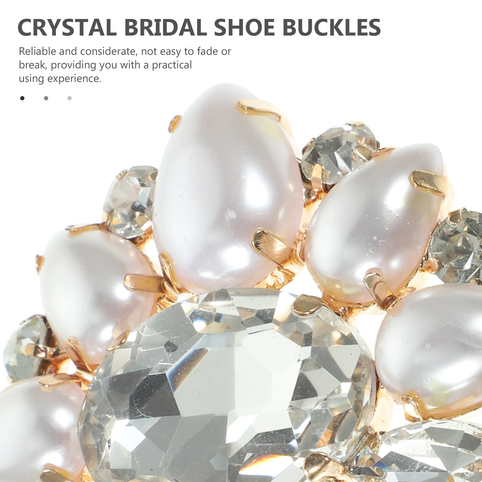 

2pcs Pearl Crystal Shoe Clips Elegant Decorative Accessories For Women'S Pumps Flats Heels Bridal Evening Boot Sandals