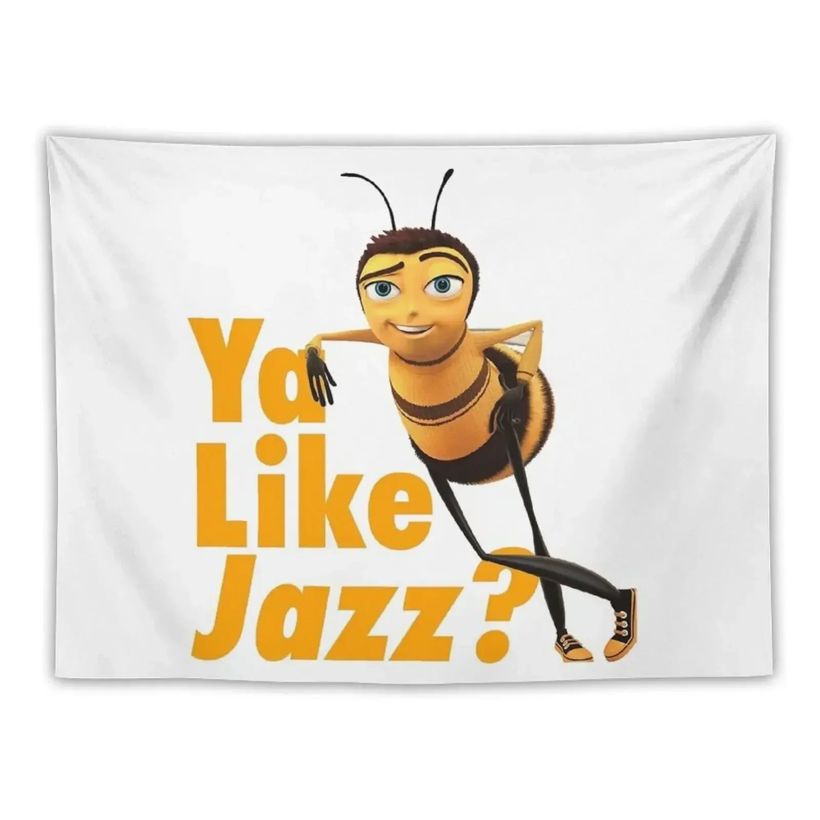 Ya Like Jazz? Bee Movie Tapestry Decoration For Rooms Wall Art Home Decorations Aesthetic Outdoor Decoration Tapestry