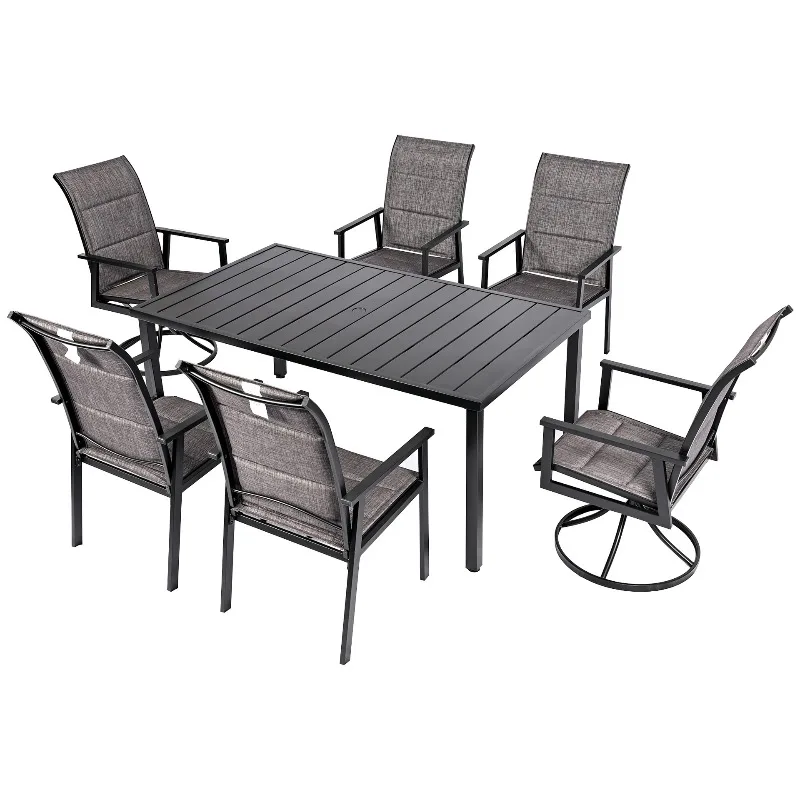 

Outdoor waterproof sunscreen sofa rattan three-person chair North American courtyard garden combination sofa terrace villa