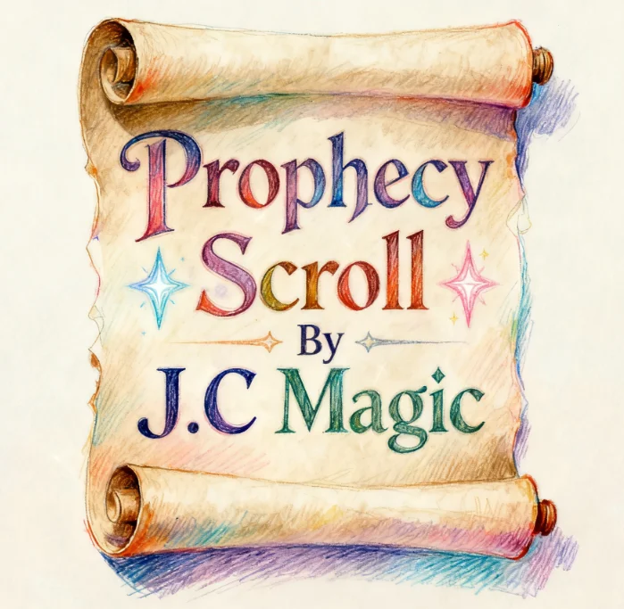 

Prophecy Scroll by J.C Magic - Mentalism Prediction Trick for Close-Up & Street Magic Magician Tricks Props