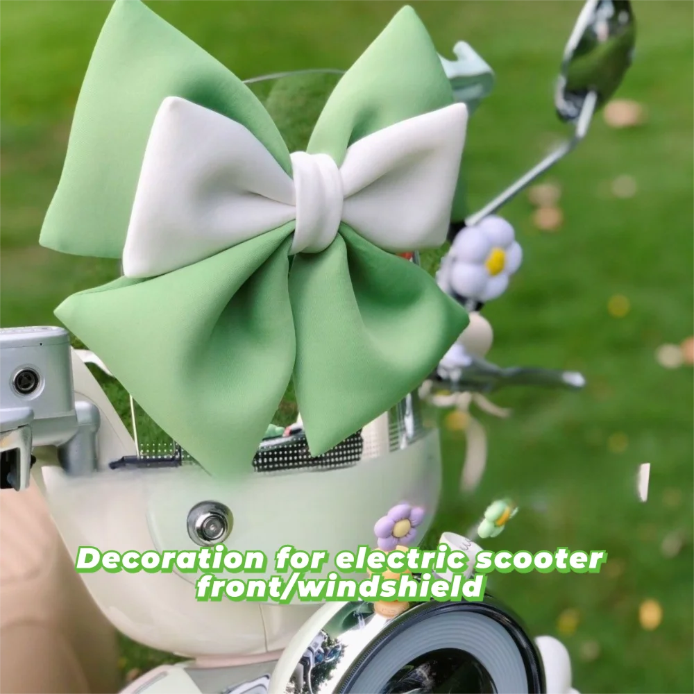 

Милые двухцветные аксессуары для шлема с бантом, нейлоновая присоска, украшение для кузова автомобиля, аксессуары для электромобилей, женские аксессуары
