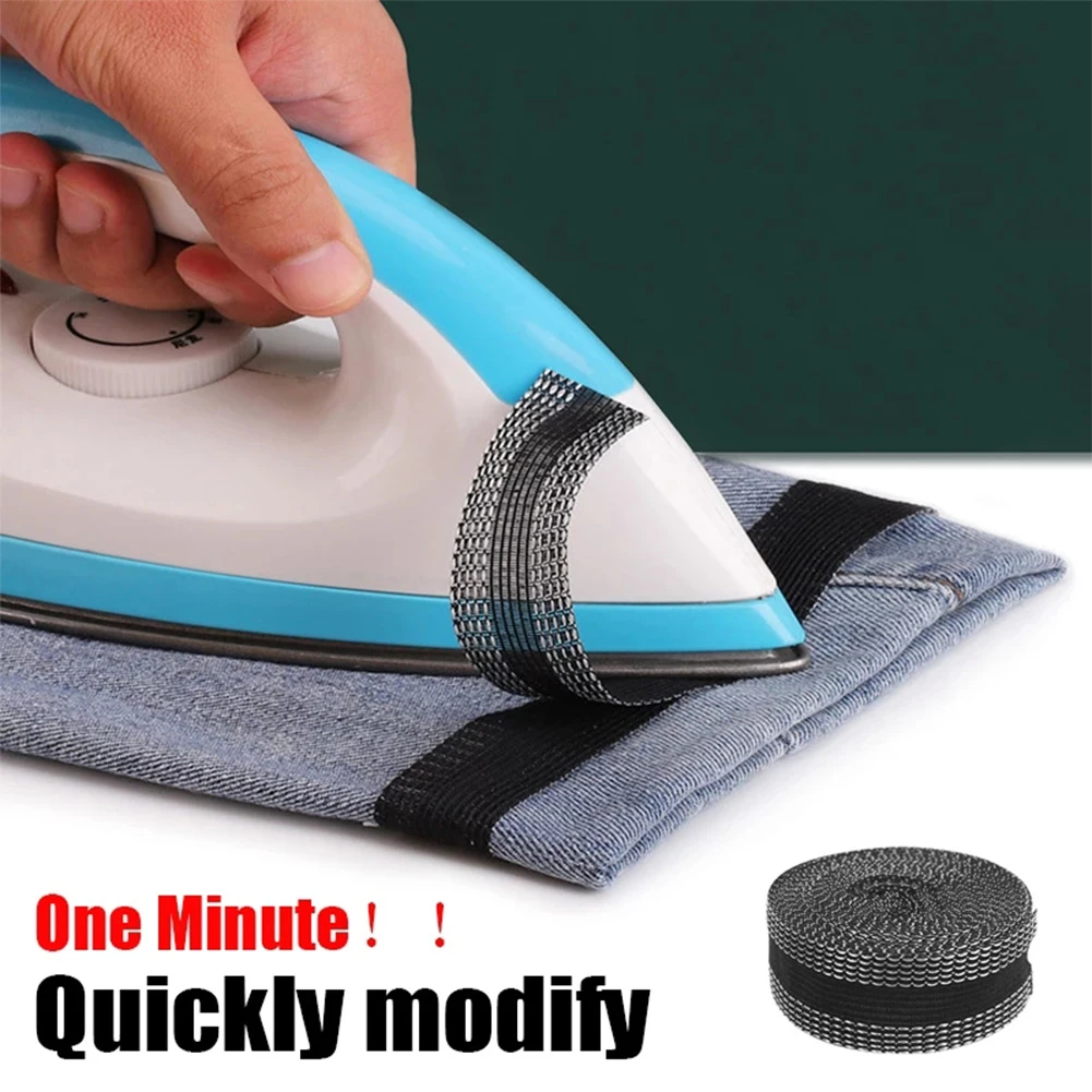 

5M Iron On Pants Edge Tape for Repair and Shorten Trousers with Backing for Durable Fixing and Neat Hem Adjustment