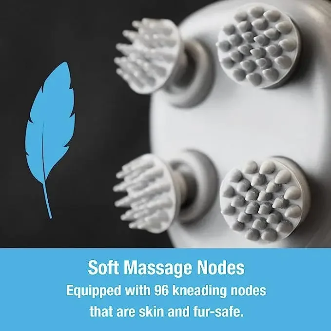 전기 고양이 마사지 기계 헤드 백 Scratcher 긴장 완화 애완 동물 마사지 도구 어깨 목 깊은 조직 머리 두피 마사지