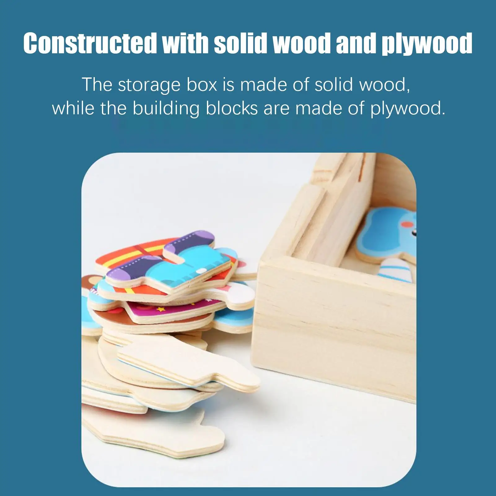 Quebra-cabeças de madeira educativos, brinquedos de motor fino, urso de madeira, família, quebra-cabeça para crianças, meninos e meninas