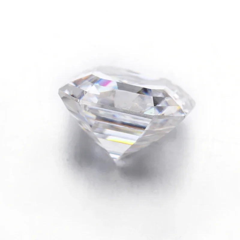 Moissanite Gemstone GH Color White Octagon Asscher Cut Stones 6.5x6.5mm-10x10mm Moissanites For Jewelry Making