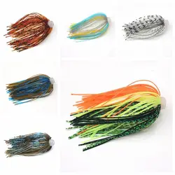 DIY 88 Strands Silicone Skirts Elastic Soft Umbrella Sensation Skirts Bass Jigs 64mm Buzzbaits Spinner Buzz Bait