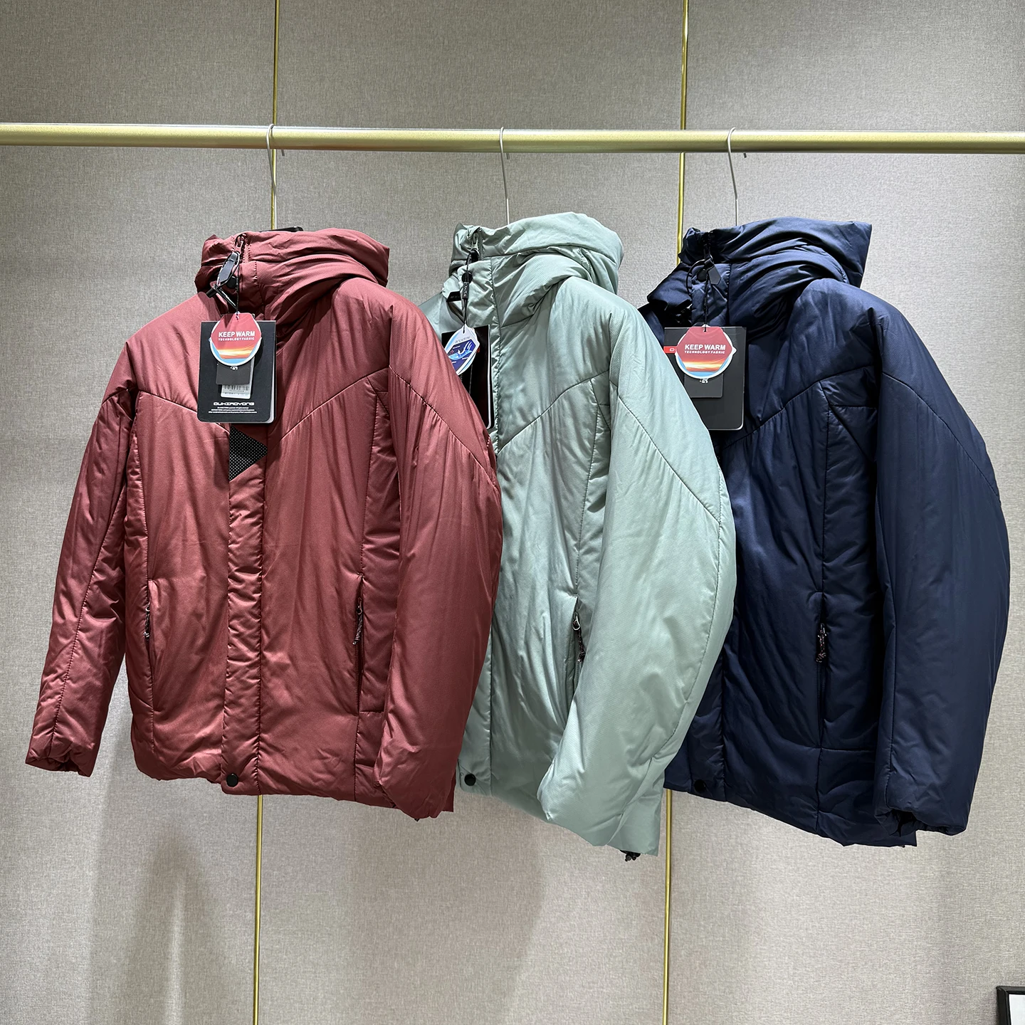 

Thickened Warmth Cotton Jacket Outdoor Men's Women's Winter Proof against Water Lightweight Standard Fashion Urban Style