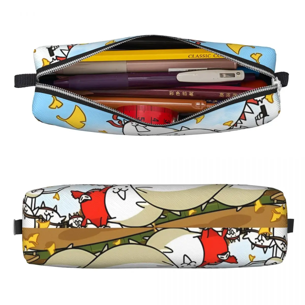 Gamethe Battle Katzen Feder mäppchen schöne Cartoon Stift Bleistift Taschen Student große Kapazität Schul bedarf Geschenk Pencil cases