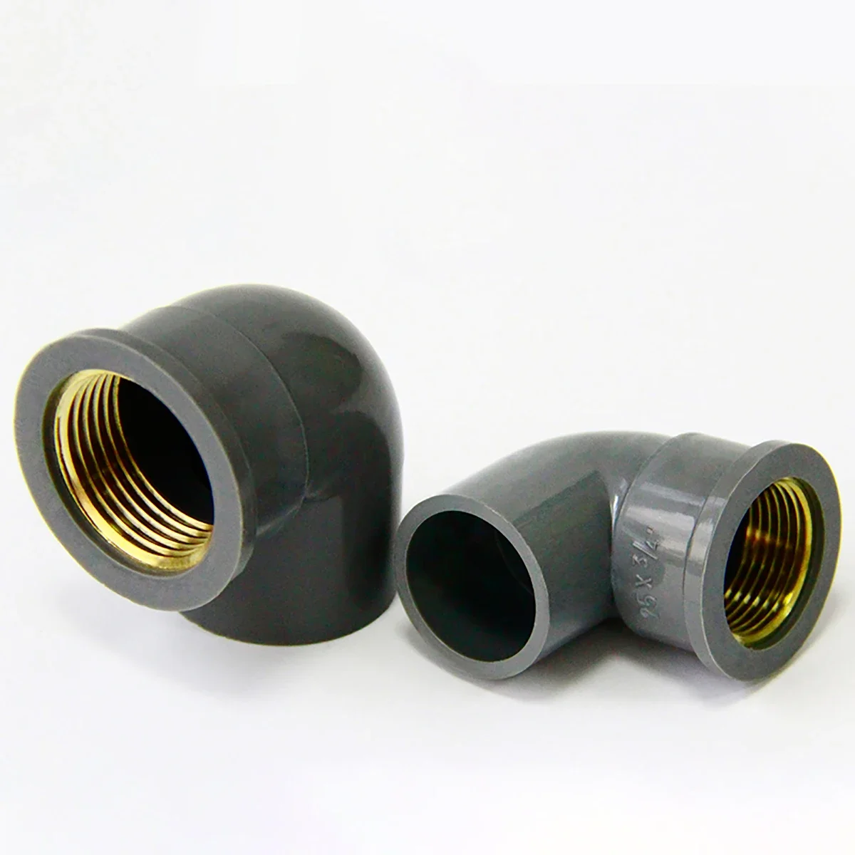 1Pc PVC Brass Elbow Connector 1/2" 3/4" 1" Female Thread to 20 25 32mm Water Pipe Fittings Irrigation Aquarium Fish Tank Adapter