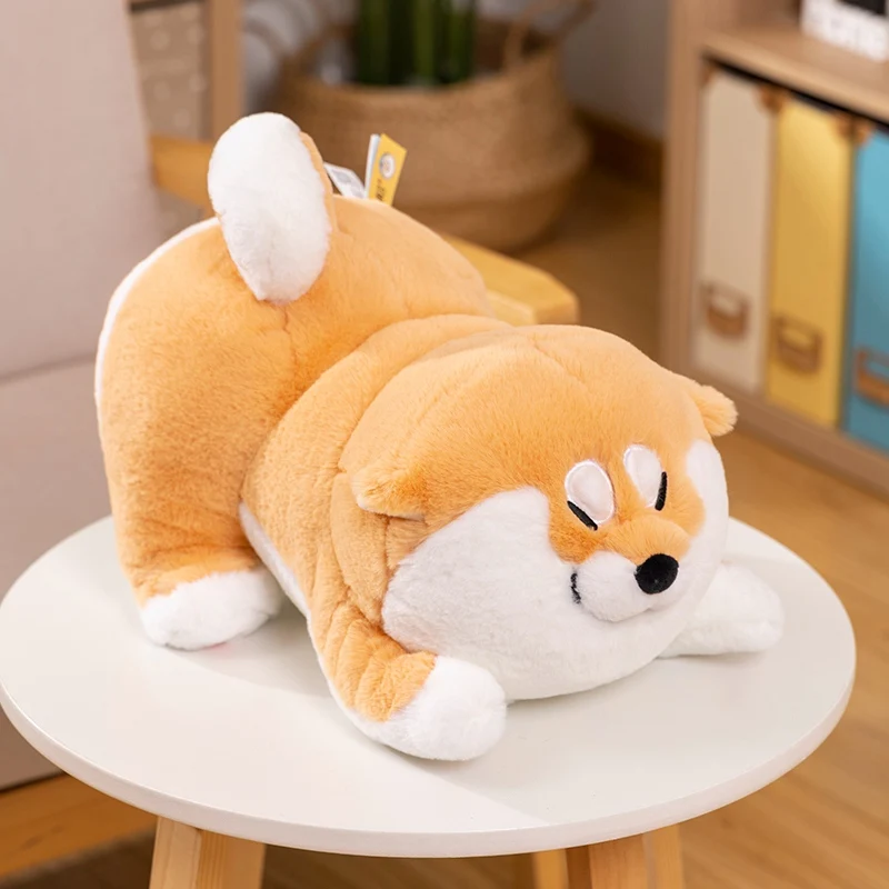 Simpatico cartone animato Akita cane peluche morbido Shiba Inu cucciolo di peluche bambole di animali accompagnare cuscino per dormire per i regali