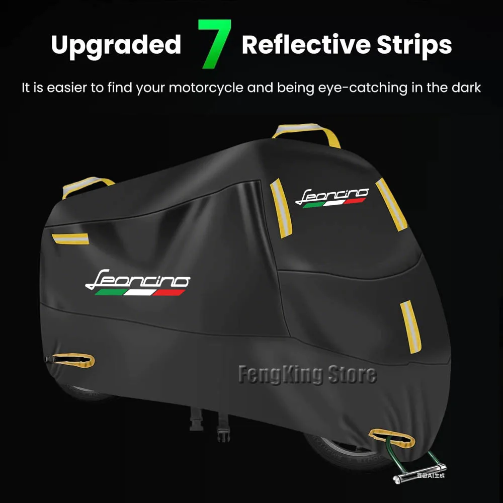 غطاء دراجة نارية UV واقية الغبار سنوبروف في الهواء الطلق المطر غطاء مقاوم للماء لبينيلي ليونسينو 125 250 500 800