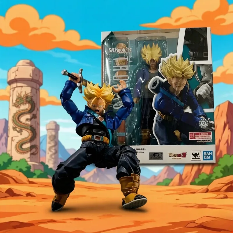 

В наличии: Оригинальная фигурка Bandai Dragon Ball Z S.H.Figuarts Super Saiyan Future Boy Trunks Vegeta, аниме-фигурка в коробке, модель, подарок