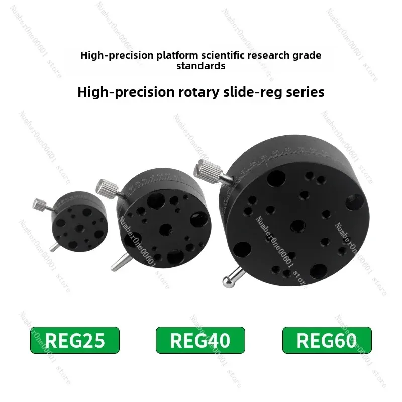 R-axis Rotary Slide Table High-precision Manual 360 Knob Feed Screw Optical Degree Shift Stage REG25/40/60