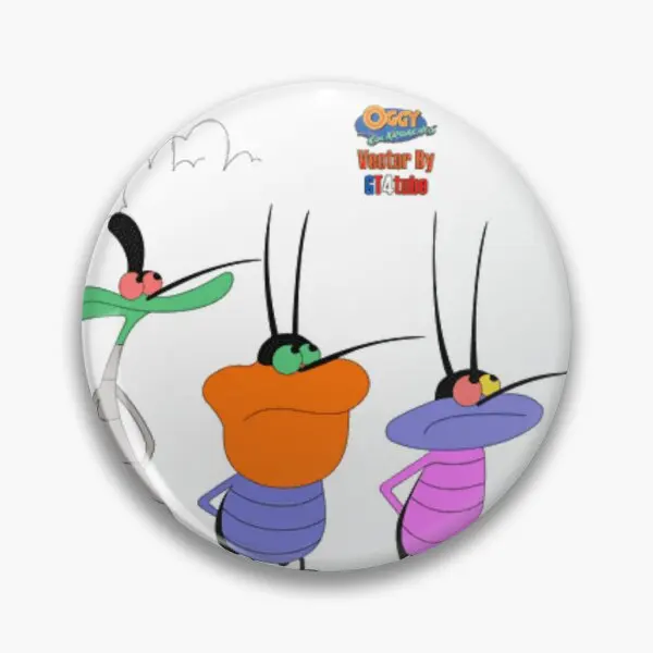 Oggy And The Cockroaches  Soft Button Pin Women Cute Collar Gift Badge Hat Creative Metal Brooch Clothes Lapel Pin Cartoon Decor