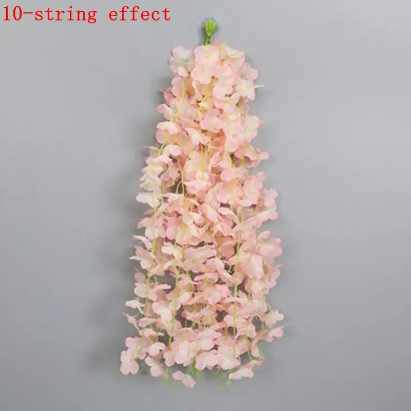 5/10/20 Stück Glyzinien Künstliche Blumenrebe 60 cm Hängende gefälschte Blumen Girlande für Heimdekoration Garten Hochzeit Party Dekoration Wand – Detail 9