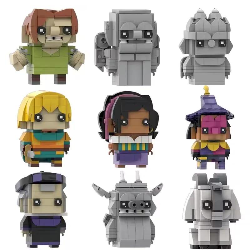 MOC película clásica acción París Esmeralda Quasimodo figuras conjunto de bloques de construcción dibujos animados Bricksheadz modelo DIY niños juguetes regalos