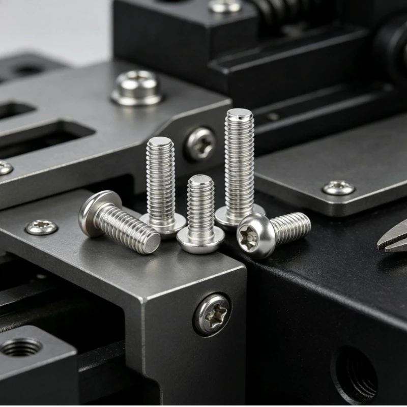 M2.5 M2 M3 M4 M5 M6 M8 Torx Drive Button Head Machine Screw Stainless Steel Self Locking Bolt Washer Set Hardware Fastener Kit