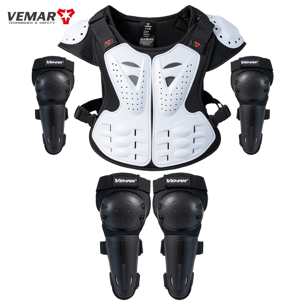 thumbnail: JUSTDOLIFE Kids Motorcross Beschermingspak 5-delig - Compleet Set Voor Jongens & Meisjes (Borst, Elleboog, Knie)