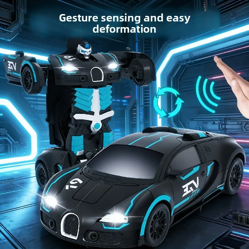 

Transform RC Car – Rechargeable Electric Racing Robot | Boys’ girl Toy Car (Ages 3-6 & 8)