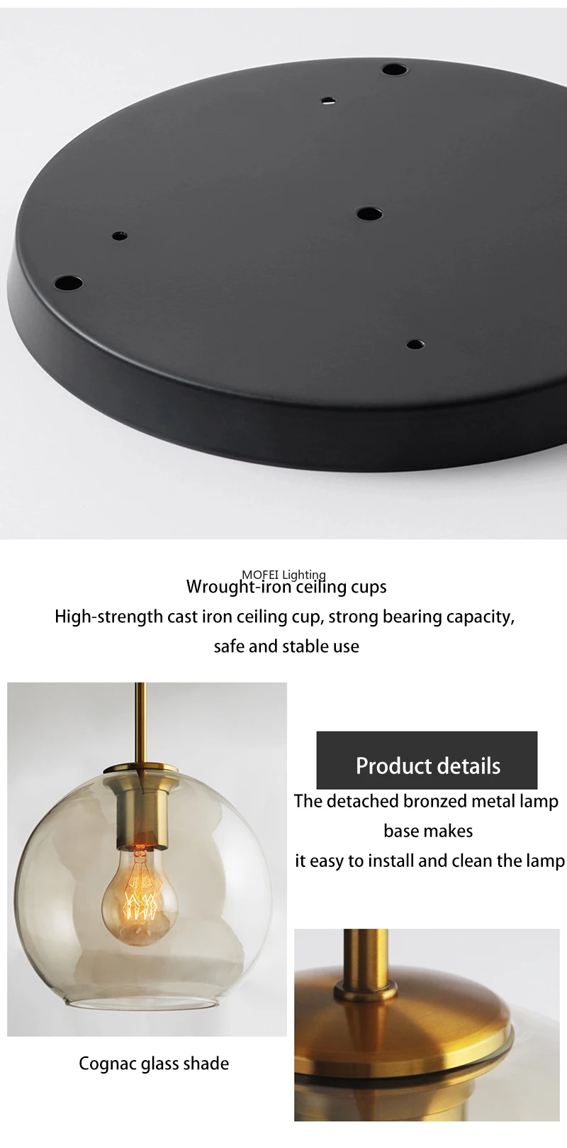 Art Industrial Retro E27 Glass Pendant Light Nordic Loft Chandelier Kitchen Restaurant Minimalist Hanging Lamp Suspension LED