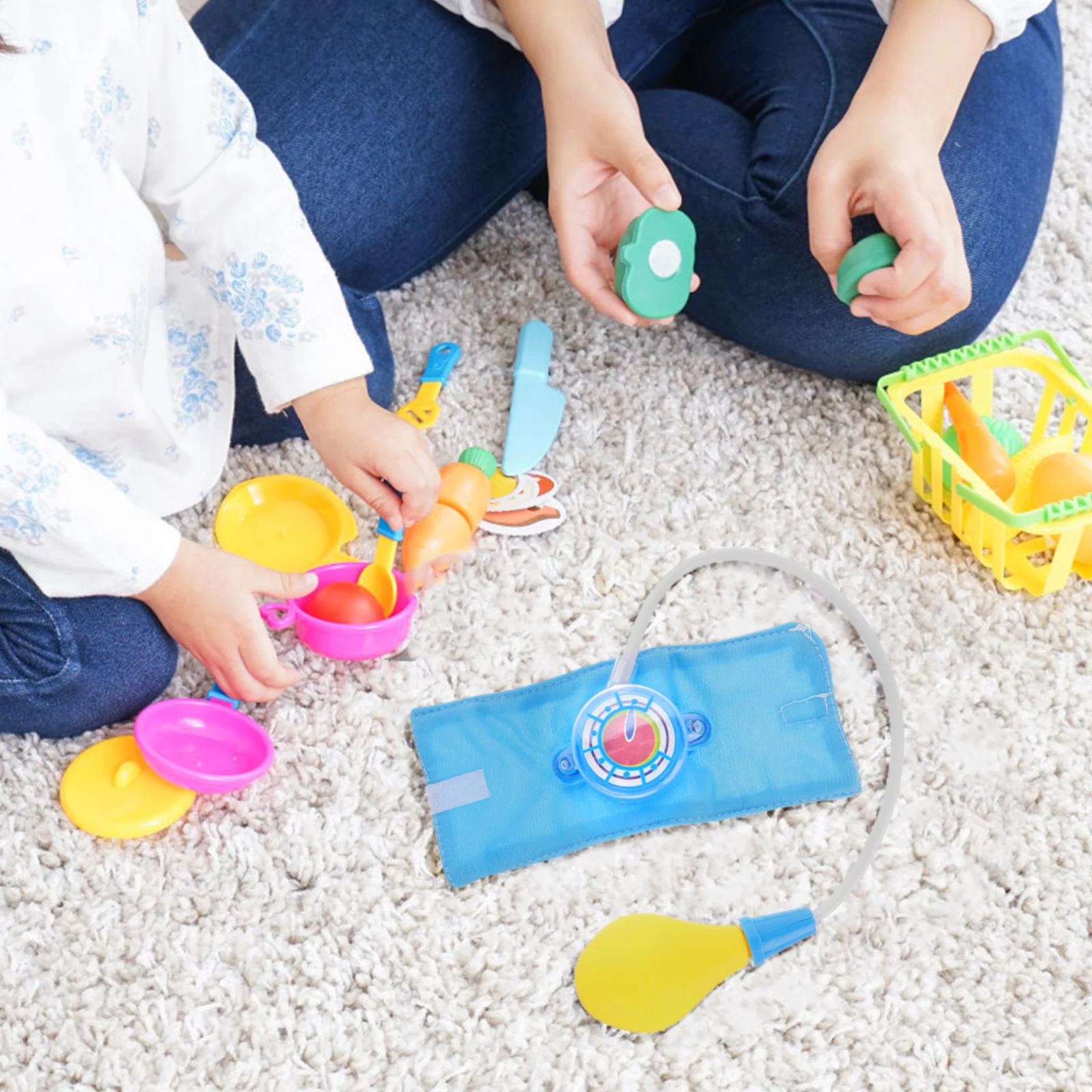 Kit médico para crianças, conjunto educacional de fingir, conjunto de jogo de médico interno para crianças de 3 a 5 anos, jogo de dramatização para desenvolver empatia