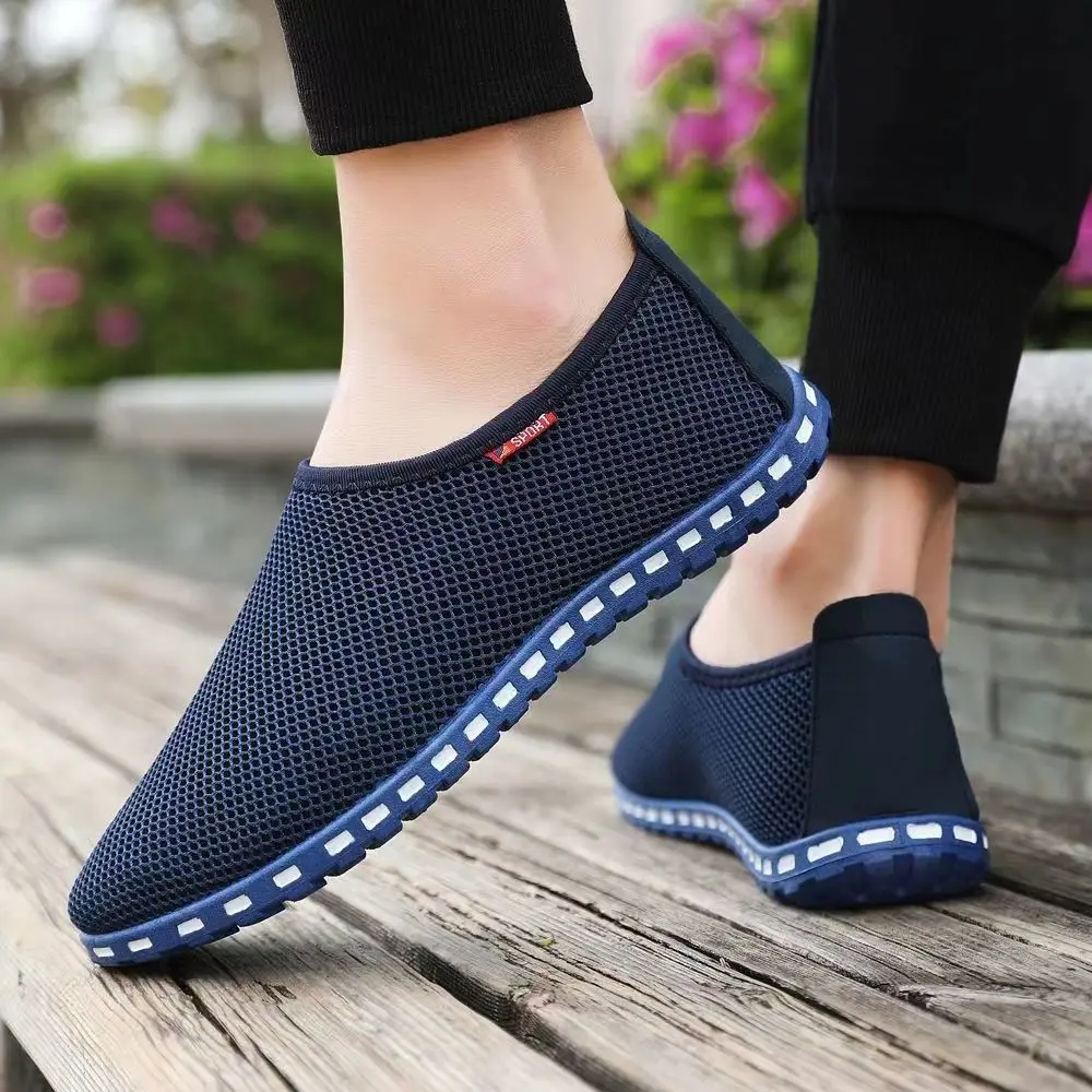 Mocassins de verão masculinos luxo casual esportes tênis para homem 2024 confortável plana descalço ao ar livre trekking sapatos moda