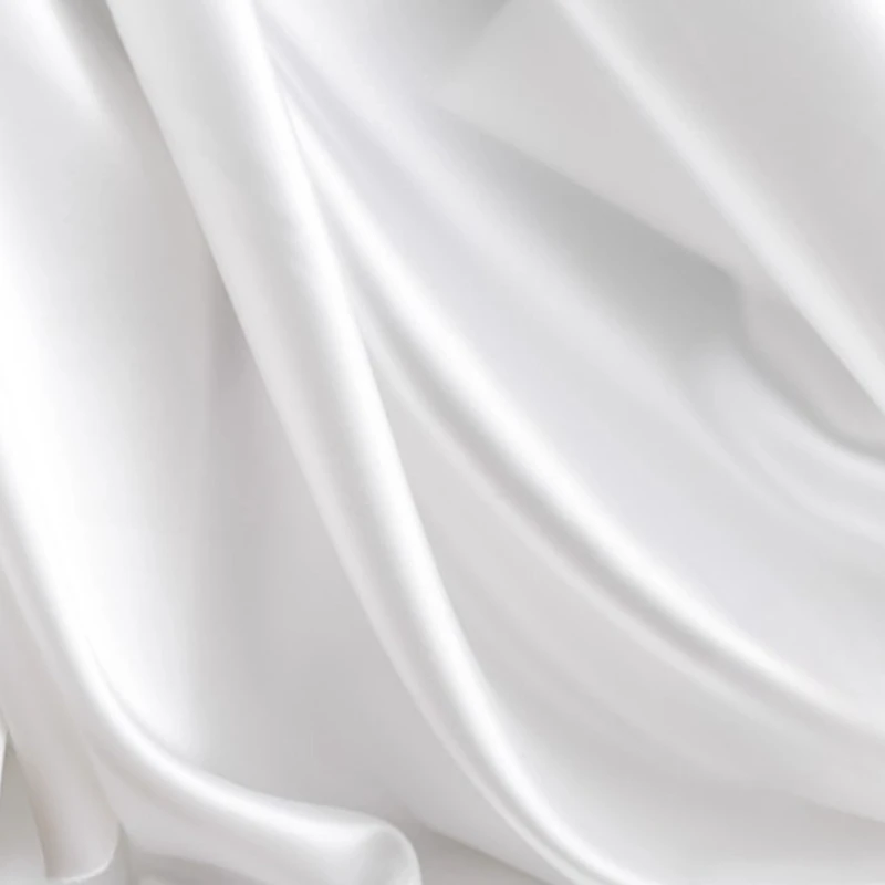 White Chiffon Curtains Fabric Handmade Home Sewing Like Satin Lining Organza Designer Textile Decoration Crafts Materials