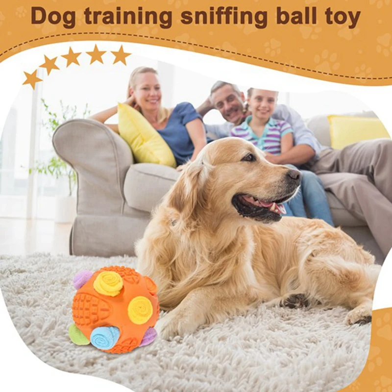 BAAG-Interactive Dog Puzzle Toys Snuffle Ball For Dogs Encourage Natural Foraging Skills Slow Feeder Training Dog Chew Toys