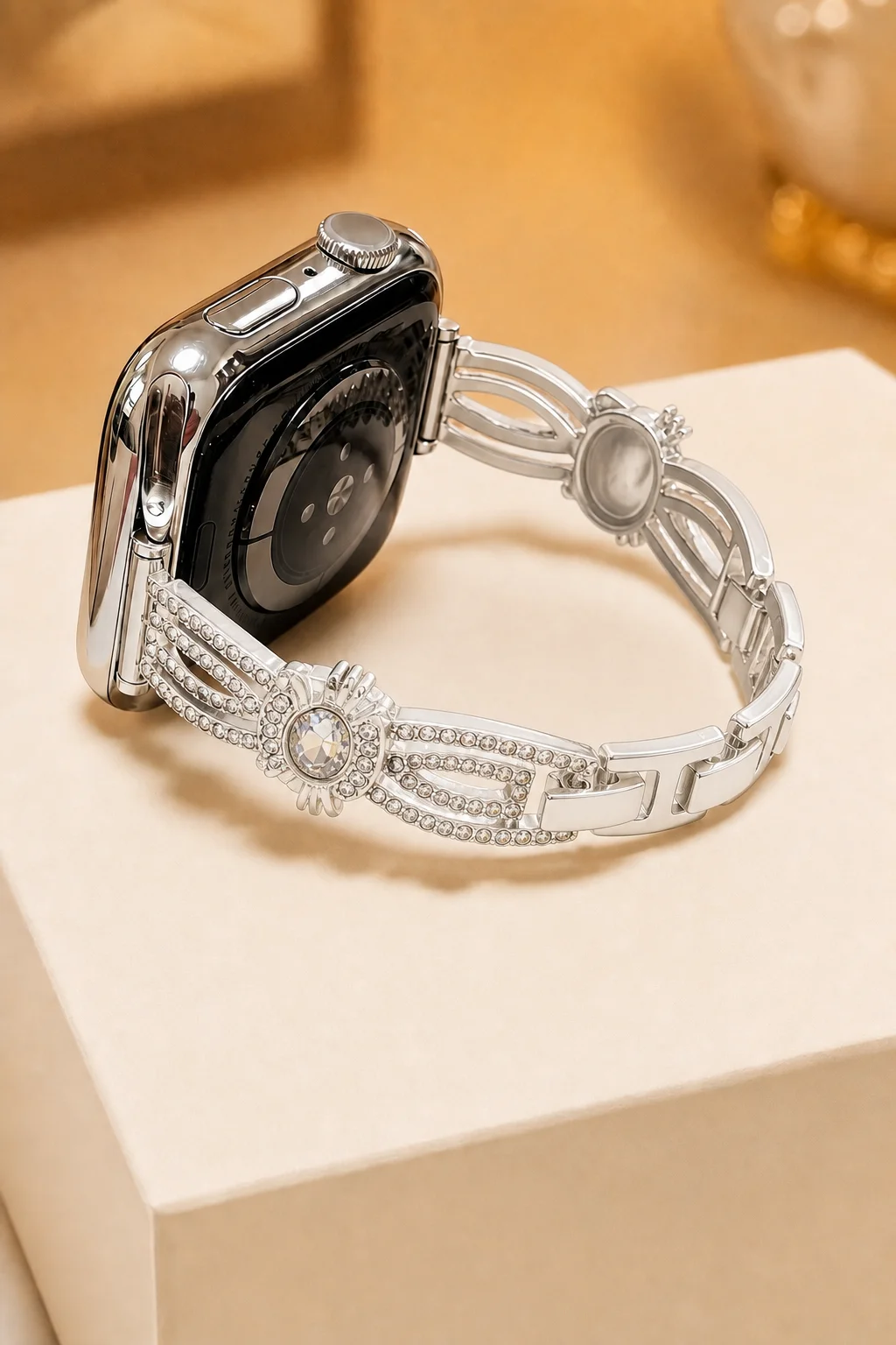 Light luxury fashion metal watch strap compatible with iWatch strap 38mm 40mm 41mm 42mm 44mm 45mm 49mm handmade watch strap