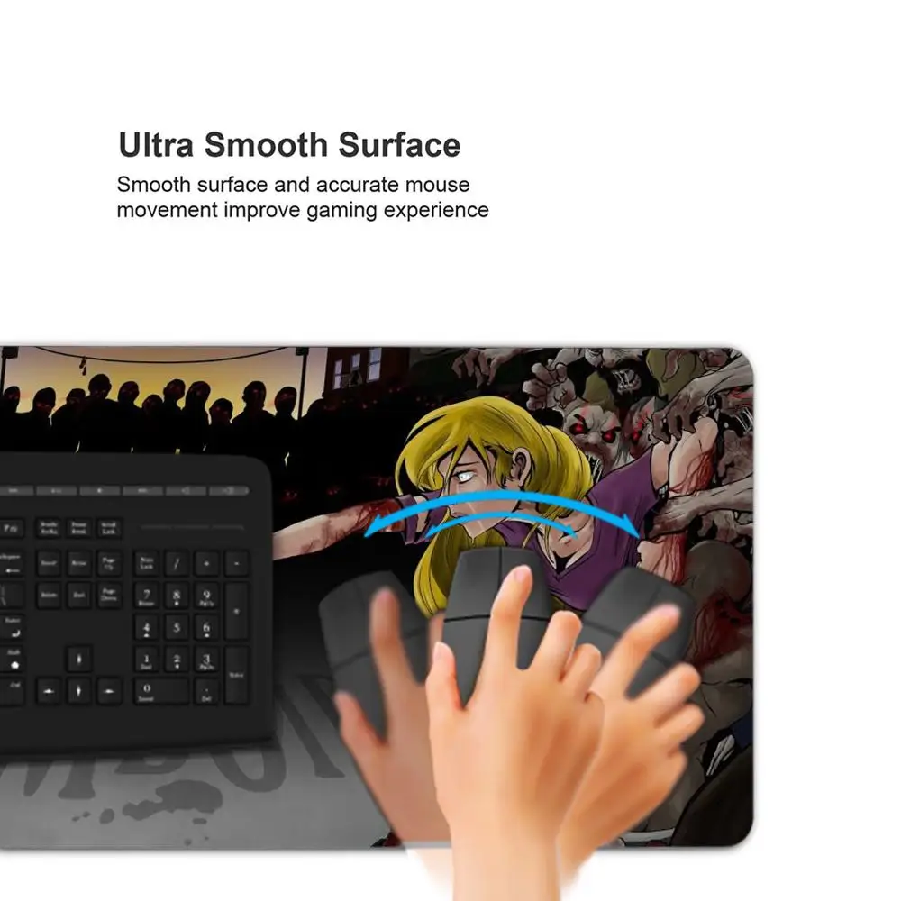 Project Zomboid  Mouse Pad Large Computer Mousepad Office Accessories XXL Pc Gamer Non-slip Deskmat Keyboard Rubber Game
