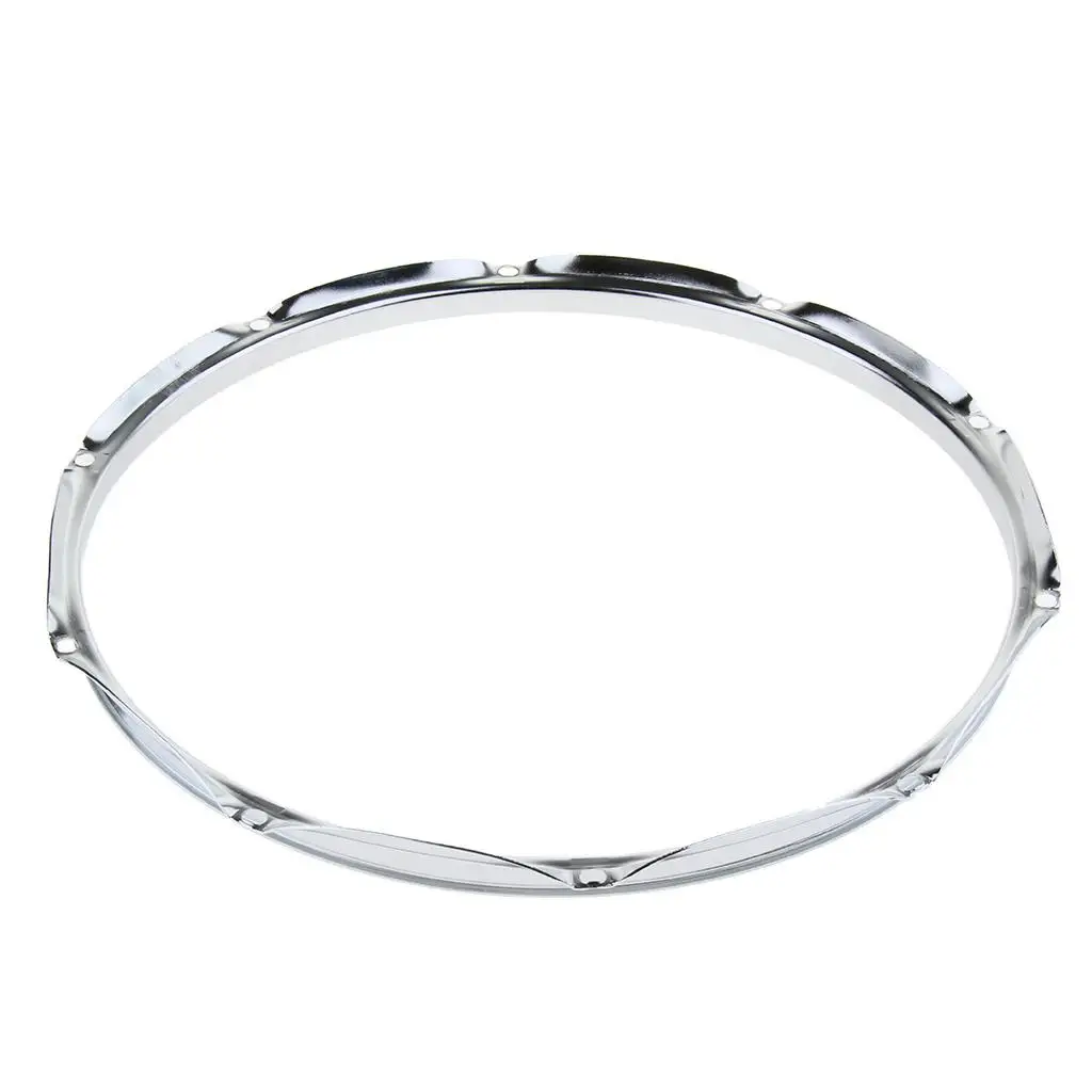 2 Stück Chrom 14 8 & 10 Lug Snare Drum Hoop Ring Felge Instrumententeil