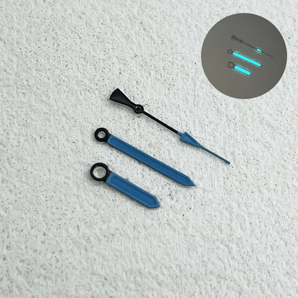 Lancette dell'orologio con freccia luminosa lancette per iniezione nh35 adatte per accessori per orologi con movimento automatico giapponese nh35/nh36/nh38/nh70